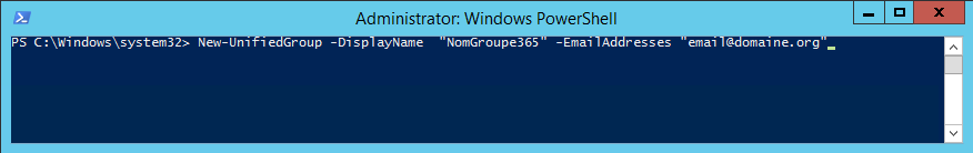 groupe-office-365-commande-powershell