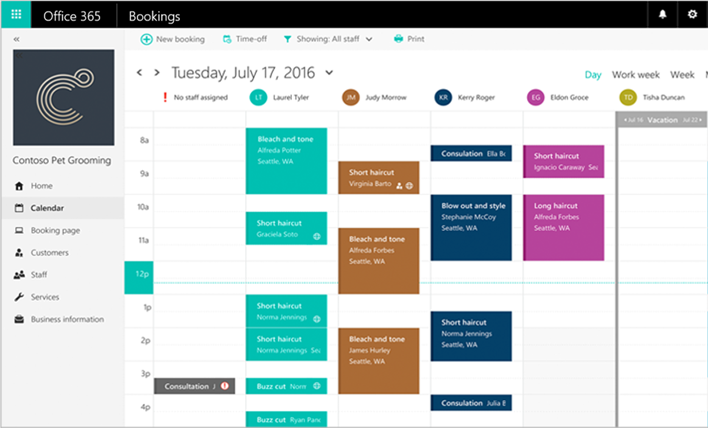 bookings vue calendrier planning en ligne collaboratif